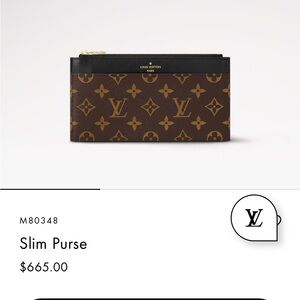 Louis Vuitton slim purse-Brand New never used